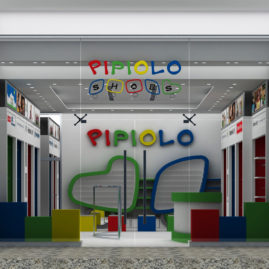 Render, fachada de tienda Pipiolo Shoes Los Andes Mall