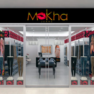 Render, fachada de tienda Mokha Jeans